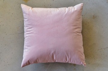 Pute velur 50x50cm rosa